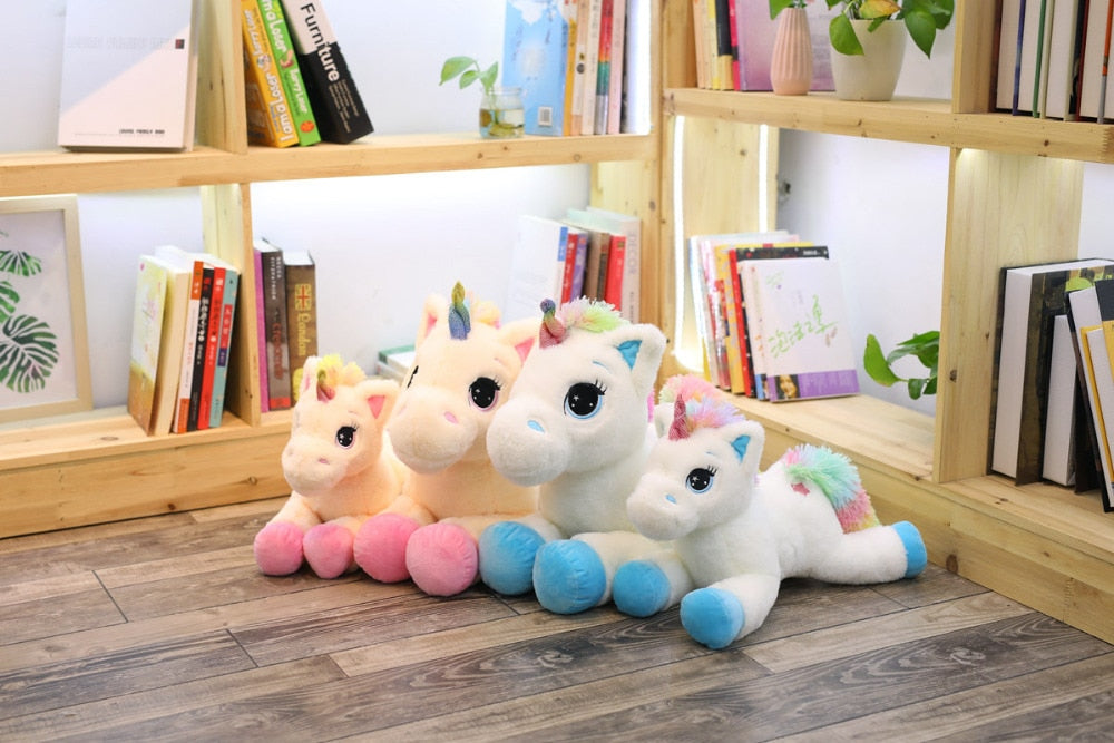 Rainbow Unicorn Plush Toys 40cm 60cm 80cm