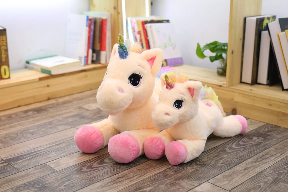 Rainbow Unicorn Plush Toys 40cm 60cm 80cm