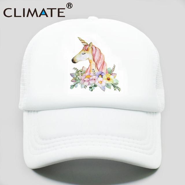 Unicorn Baseball Cap for Kids and Adults White