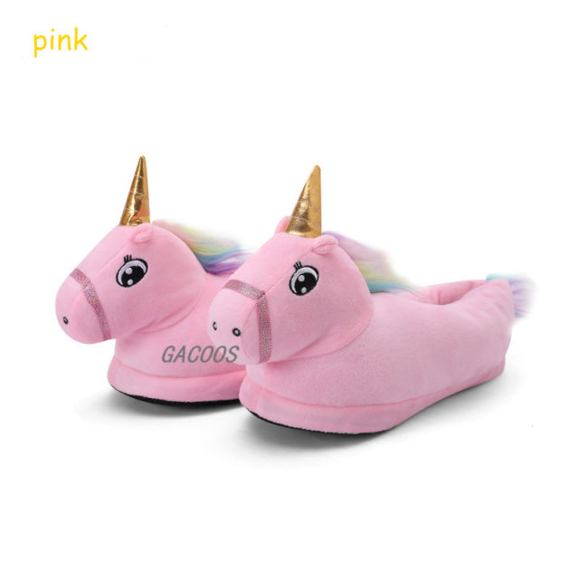 Winter Unicorn Fluffy Slippers (N2)