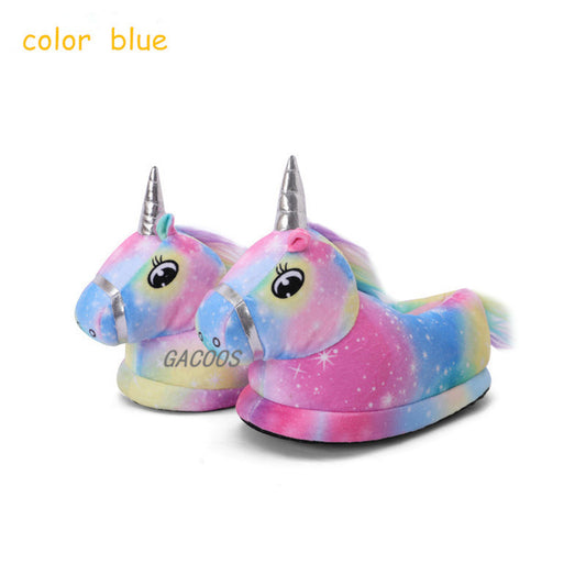 Winter Unicorn Fluffy Slippers (N10)