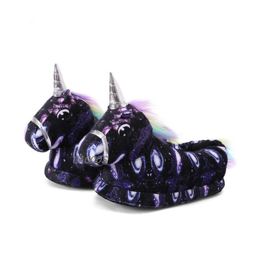 Winter Unicorn Fluffy Slippers (N12)