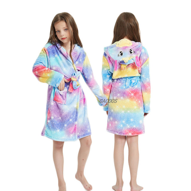 Winter Unicorn Hooded Menghuan Robe