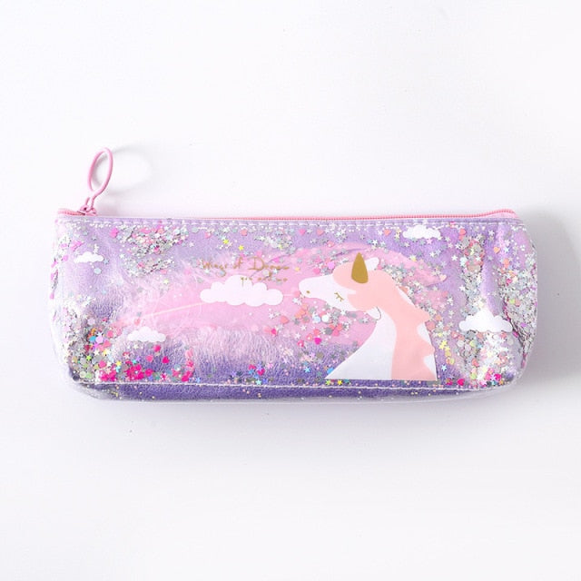 Sequin Unicorn Pencil Case