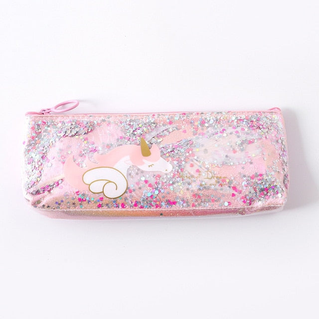 Sequin Unicorn Pencil Case