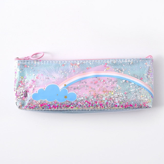 Sequin Unicorn Pencil Case