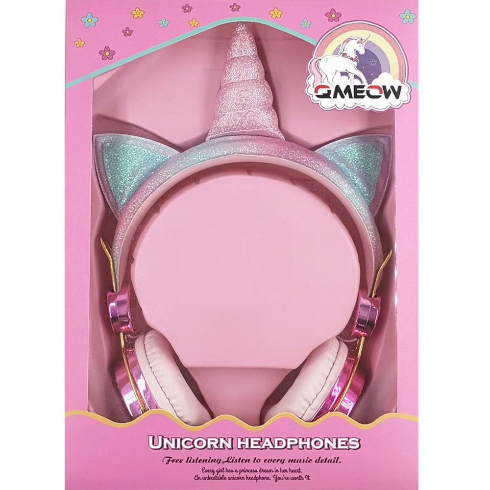 Cute Wired Unicorn Headphone With Microphone