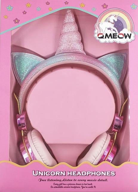 Cute Wired Unicorn Headphone With Microphone