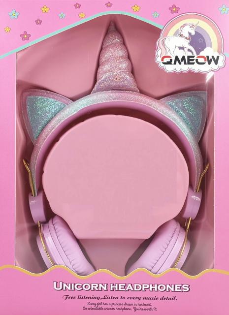 Cute Wired Unicorn Headphone With Microphone