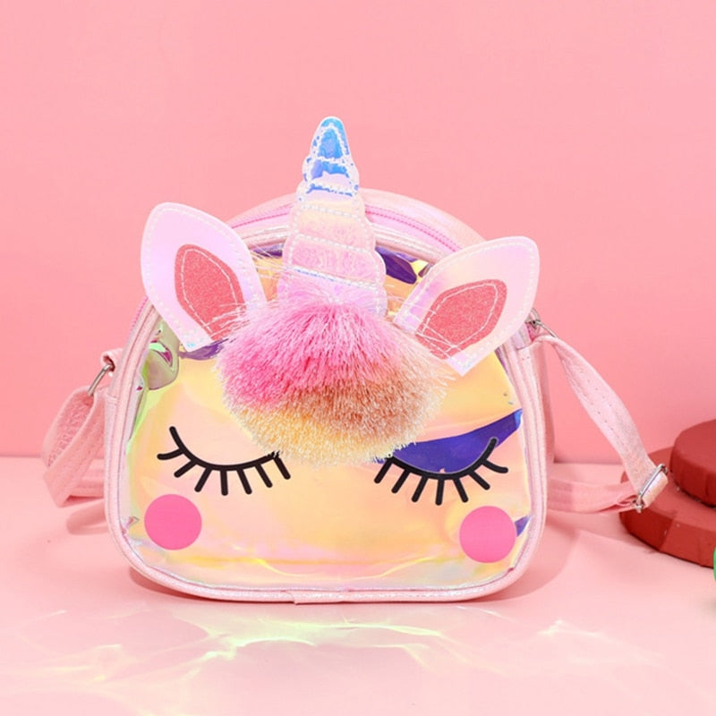 Shiny Rainbow Unicorn Shoulder Bag