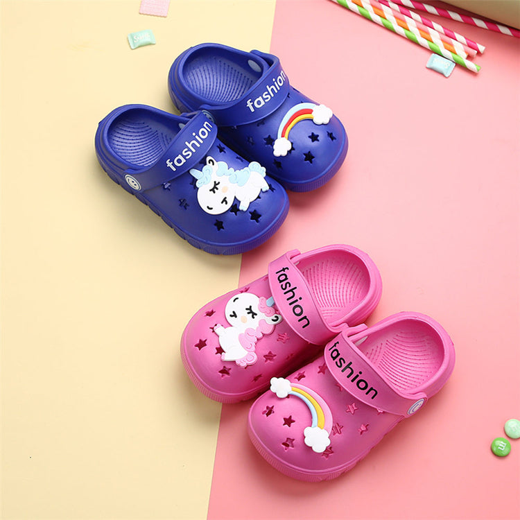 Unicorn Summer Rainbow Shoes for Boys and Girls Rose Red