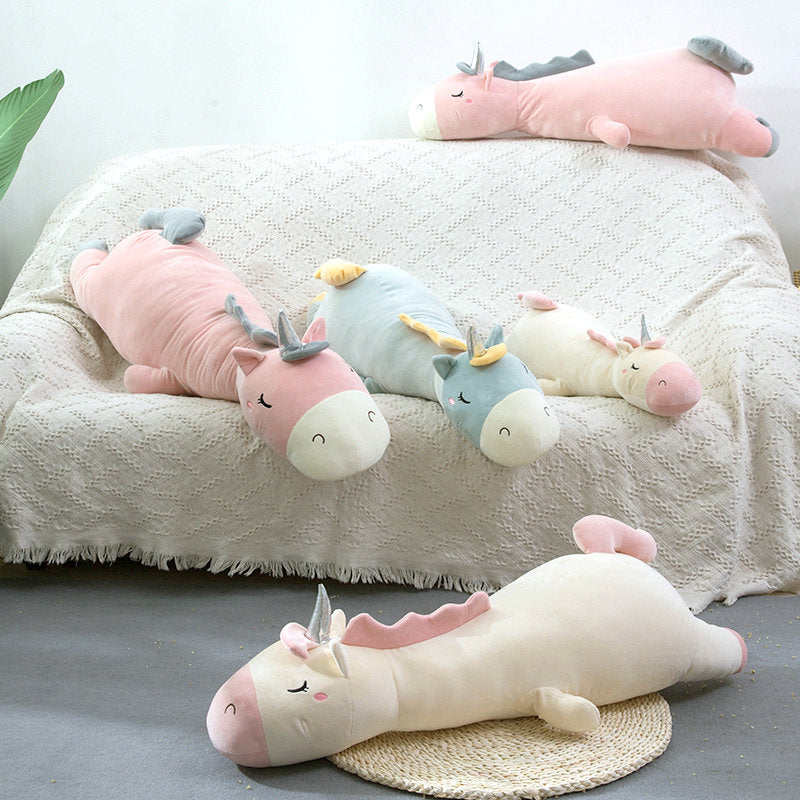 Long Sleeping Unicorn Toy Pillow 70cm/95cm/120cm