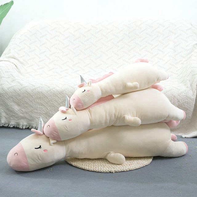 Long Sleeping Unicorn Toy Pillow 70cm/95cm/120cm