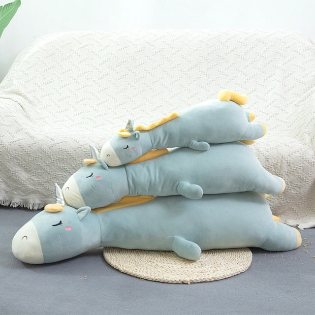 Long Sleeping Unicorn Toy Pillow 70cm/95cm/120cm