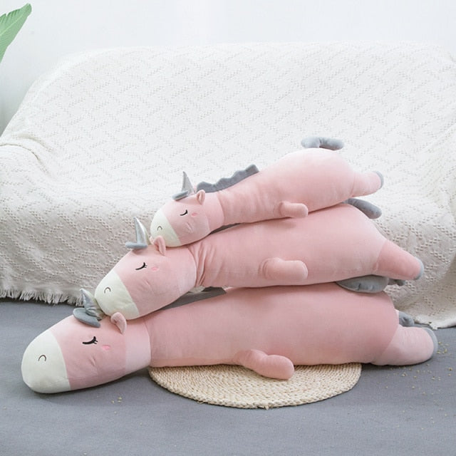 Long Sleeping Unicorn Toy Pillow 70cm/95cm/120cm