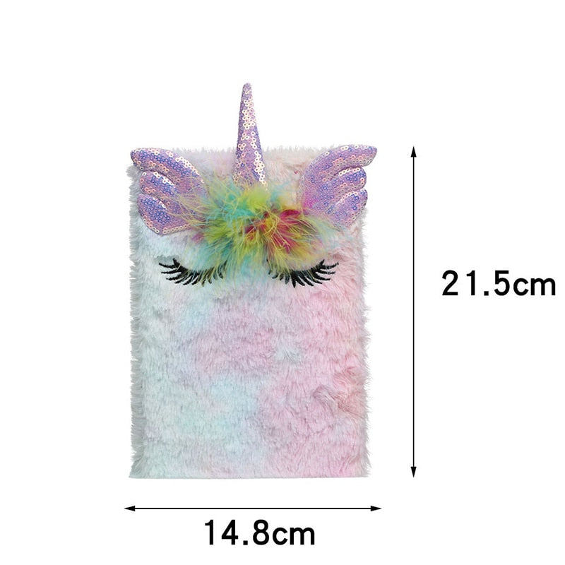 Plush Unicorn Fairy Notebooks and Journals