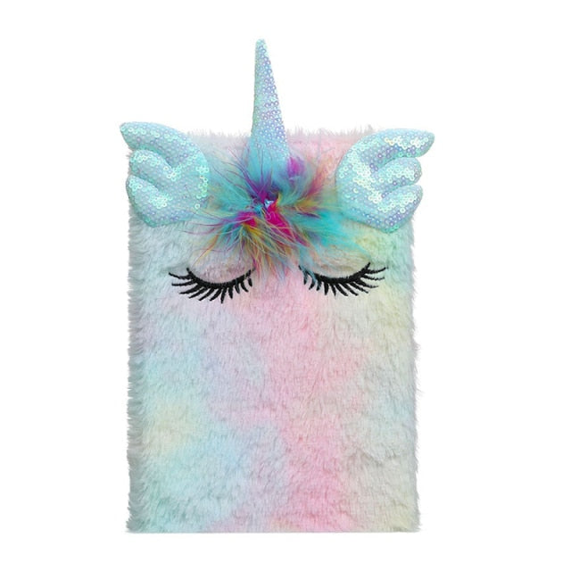 Plush Unicorn Fairy Notebooks and Journals