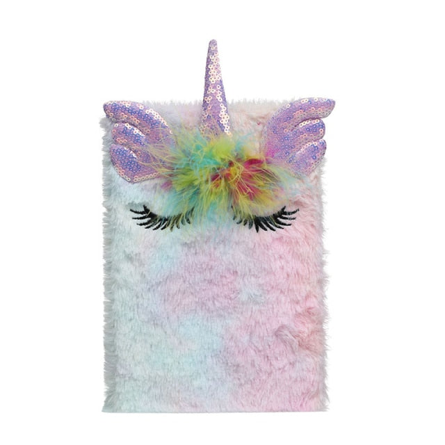 Plush Unicorn Fairy Notebooks and Journals