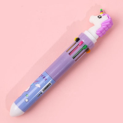 10 Colours Unicorn Gel Pen