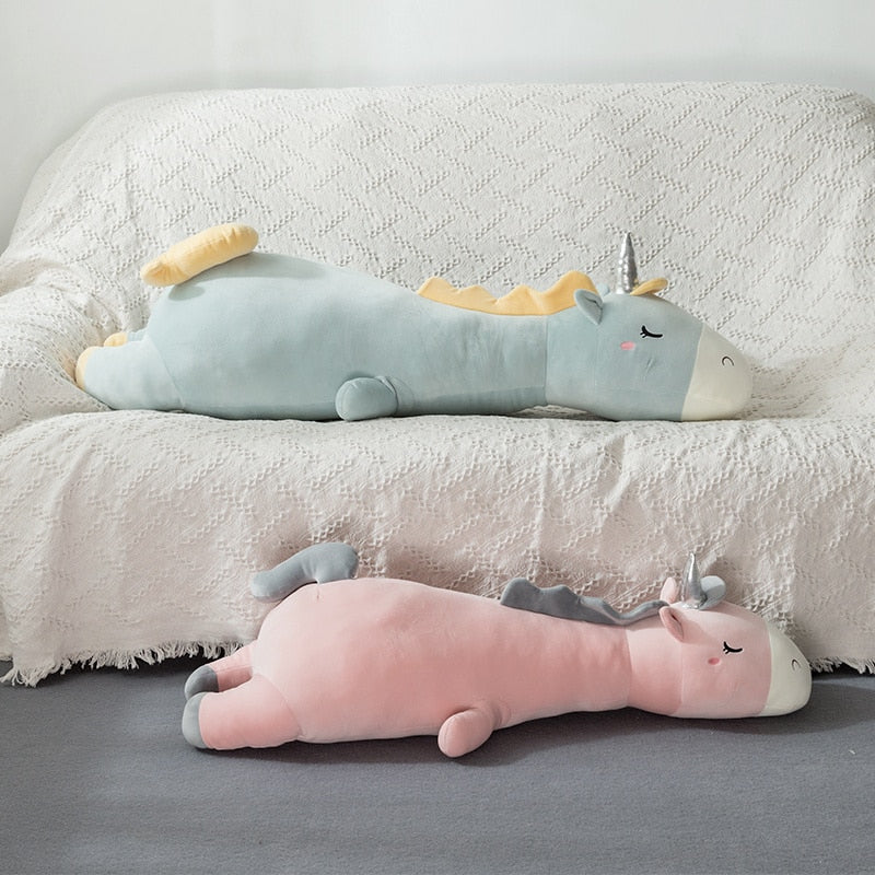 Long Sleeping Unicorn Toy Pillow 70cm/95cm/120cm