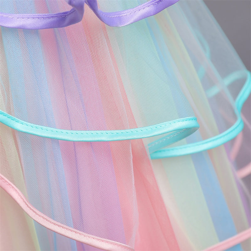 Unicorn Princess Rainbow Ball Gown