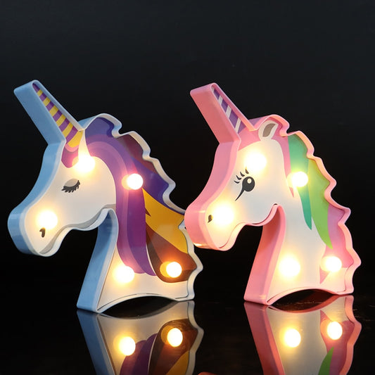 Unicorn Head LED Night Light