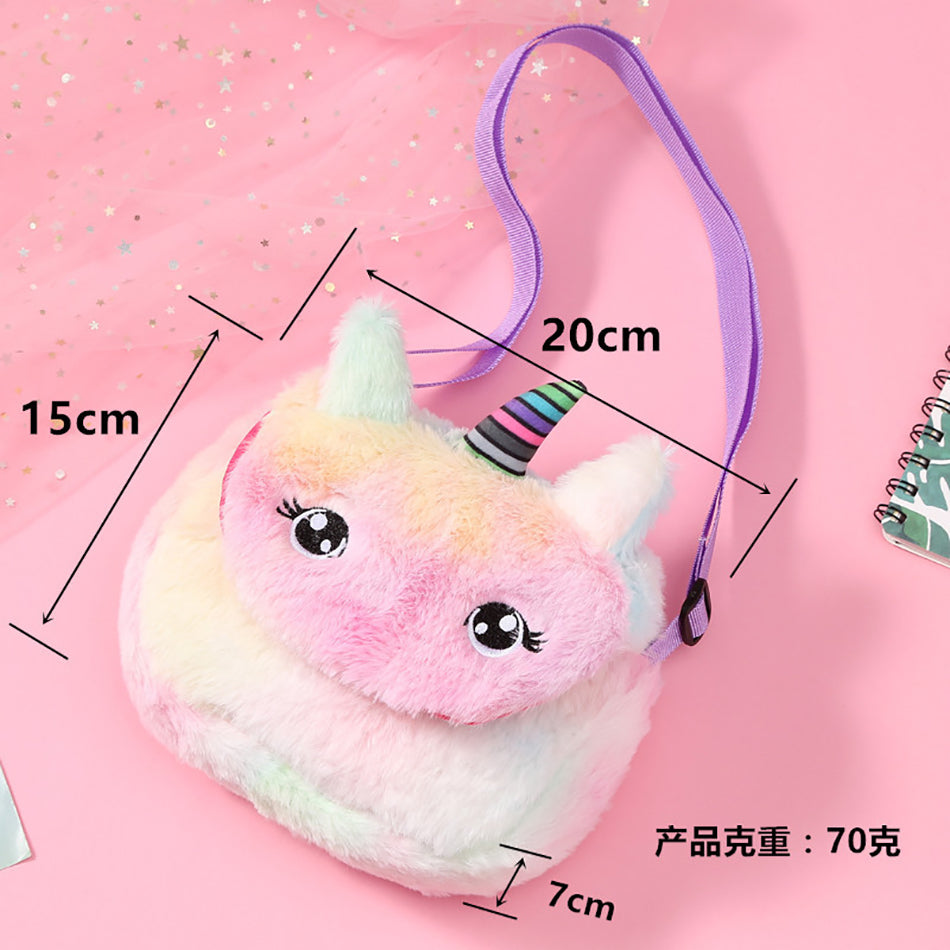 Plush Unicorn Shoulderbags