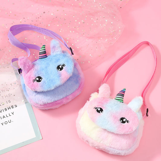 Plush Unicorn Shoulderbags