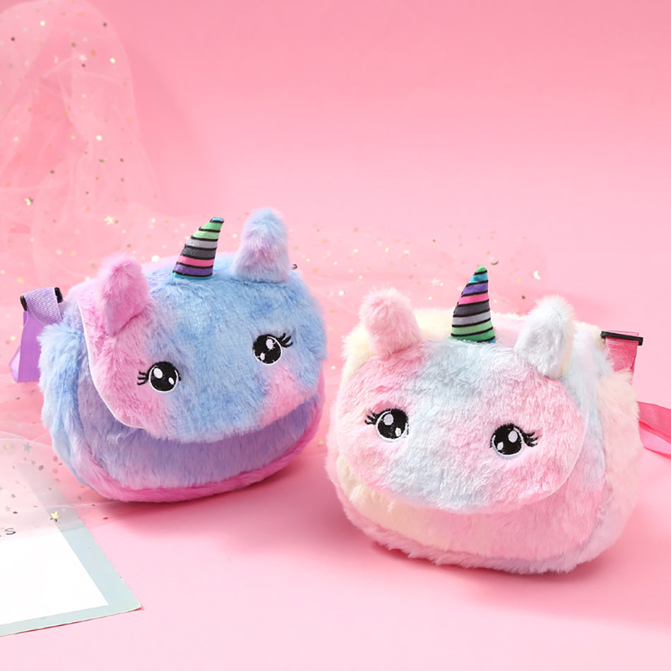 Plush Unicorn Shoulderbags