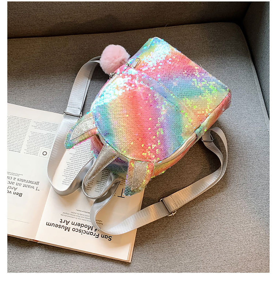 Sequined Unicorn Backpacks