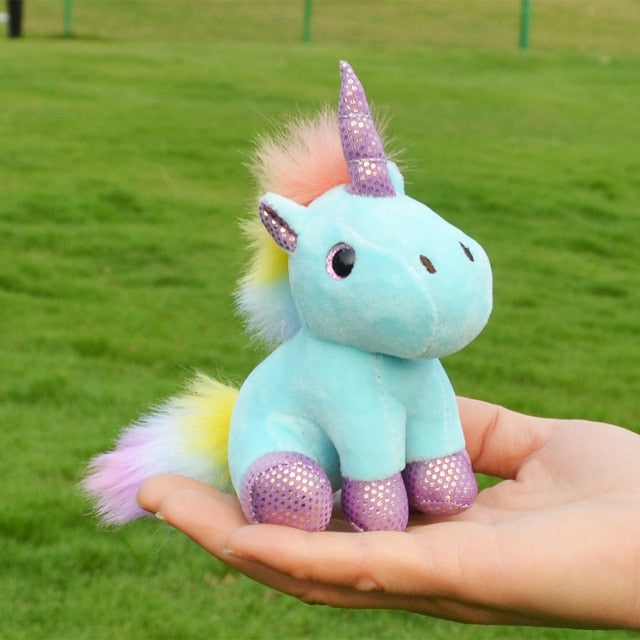 Candy Colour Plush Unicorn Keychain