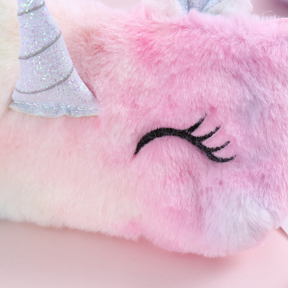 Soft Rainbow Unicorn Pencil Case