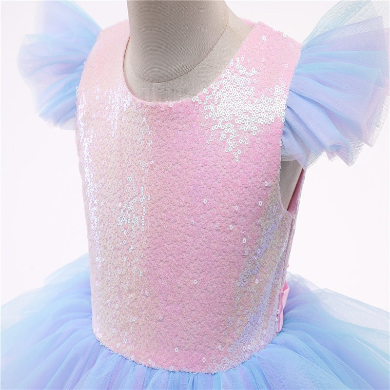 Rainbow Unicorn Princess Dress