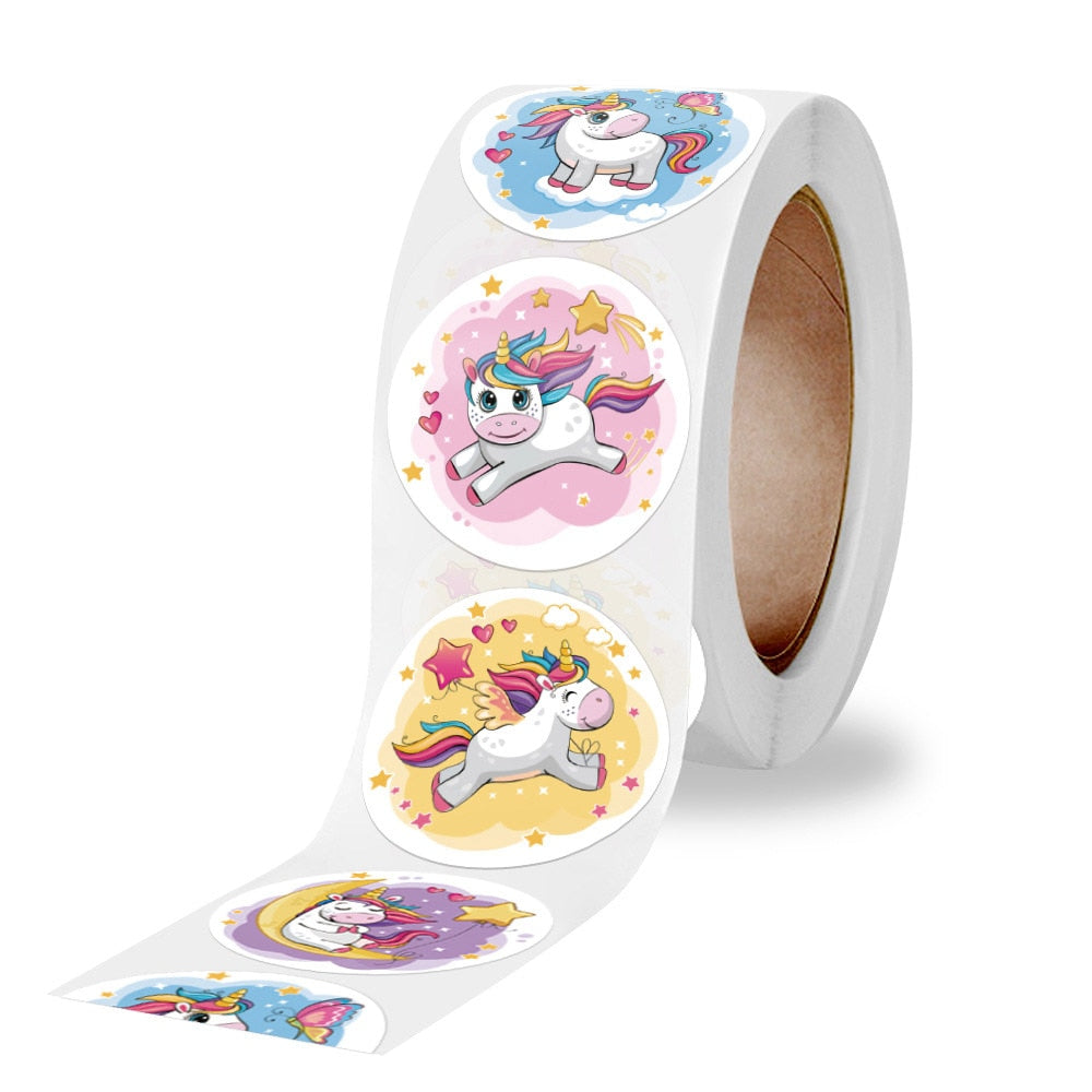 100-500pcs Unicorn Sticker for Kids