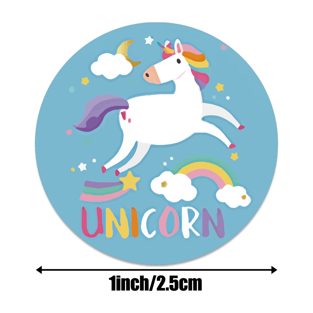 100-500pcs Unicorn Sticker for Kids