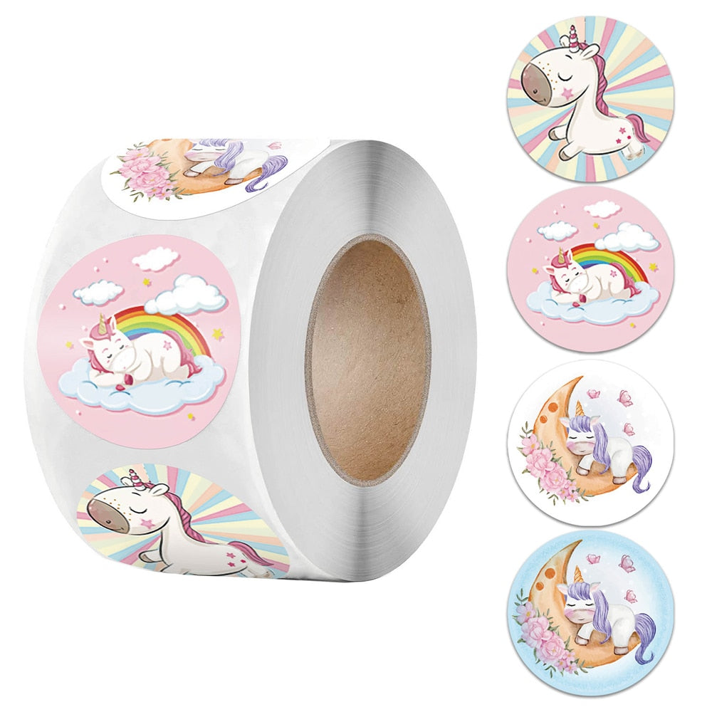 100-500pcs Unicorn Sticker for Kids