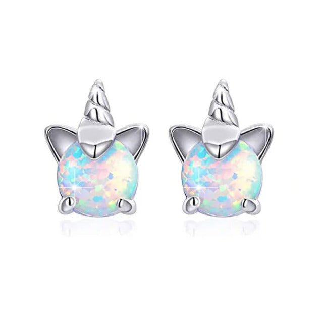 New Cute Unicorn Stud Earrings