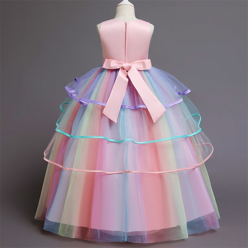 Unicorn Princess Rainbow Ball Gown