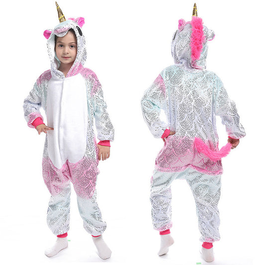 Unicorn Jumpsuits for Girls and Boys Goldscale