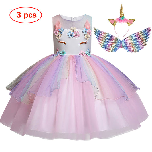 Unicorn Ball Gowns for Princess Birthday Parties