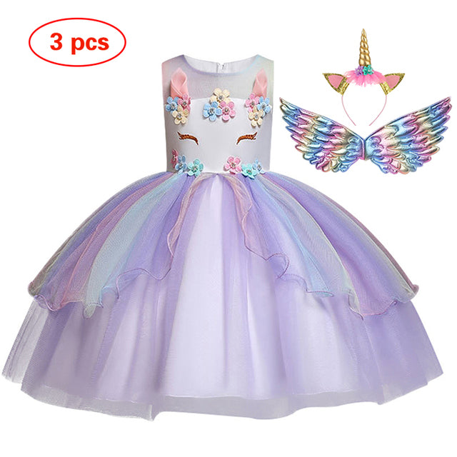 Unicorn Ball Gowns for Princess Birthday Parties