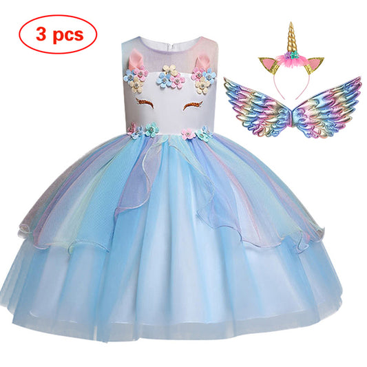 Unicorn Ball Gowns for Princess Birthday Parties