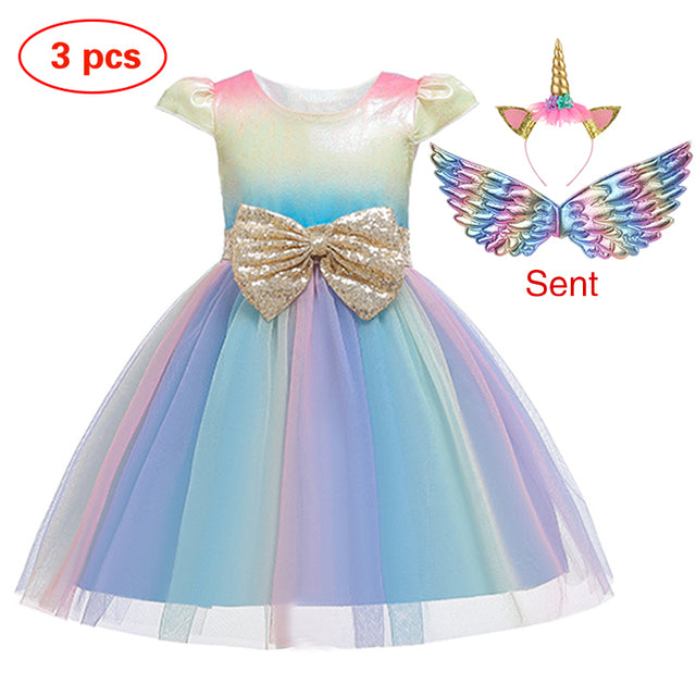 Unicorn Ball Gowns for Princess Birthday Parties