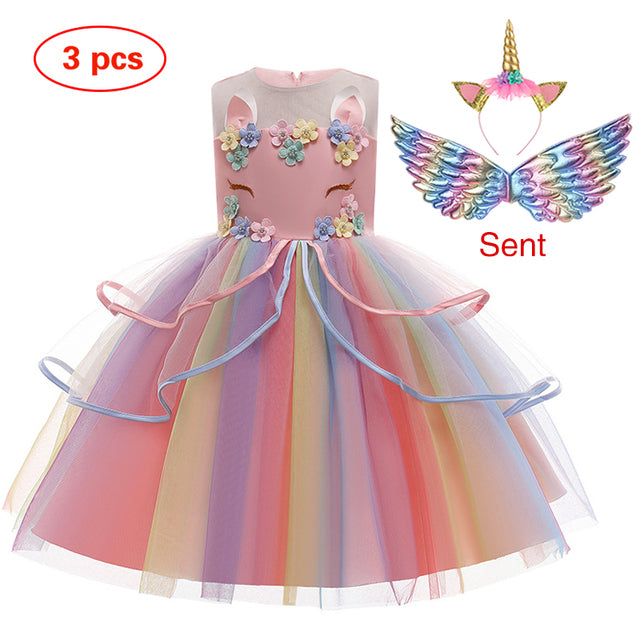 Unicorn Ball Gowns for Princess Birthday Parties