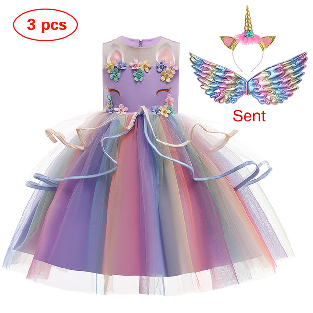 Unicorn Ball Gowns for Princess Birthday Parties