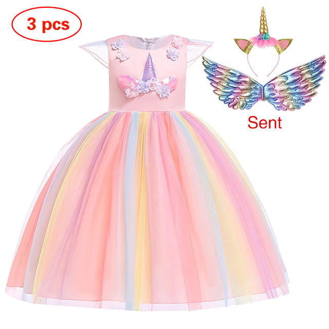 Unicorn Ball Gowns for Princess Birthday Parties