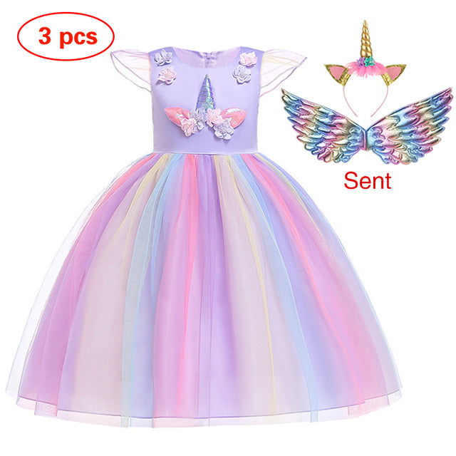 Unicorn Ball Gowns for Princess Birthday Parties