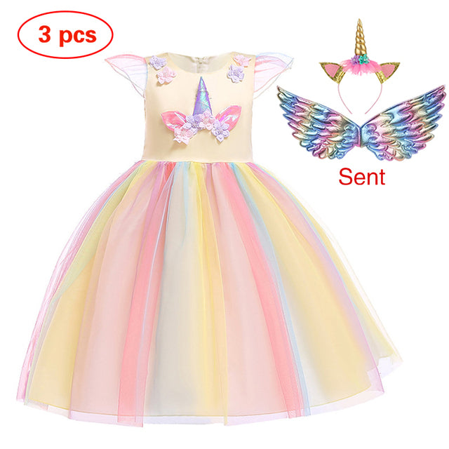 Unicorn Ball Gowns for Princess Birthday Parties