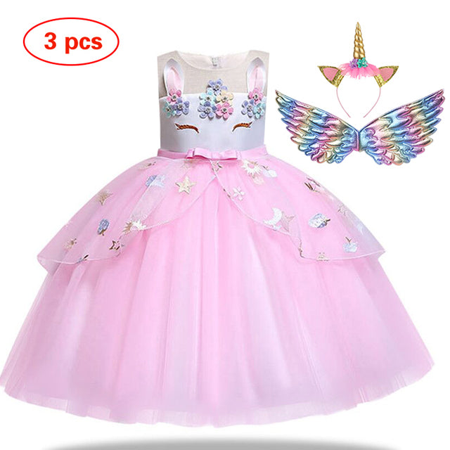 Unicorn Ball Gowns for Princess Birthday Parties