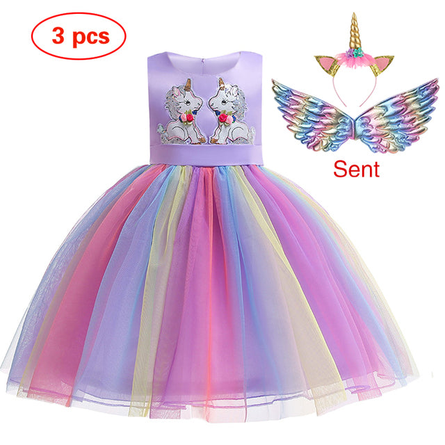 Unicorn Ball Gowns for Princess Birthday Parties